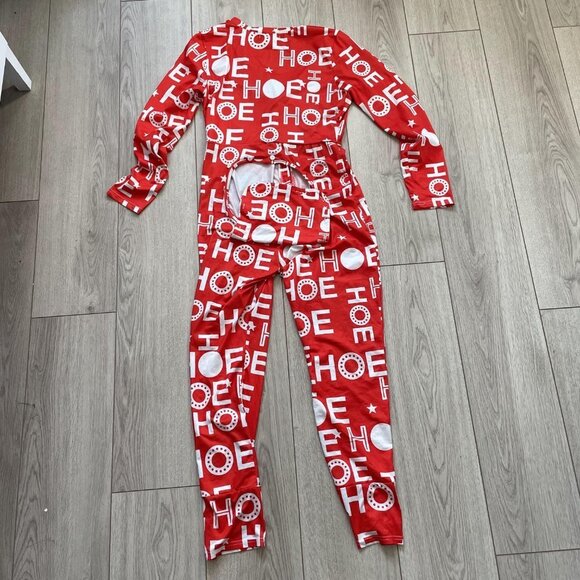 CBR One Piece Jumpsuit Women Large Red Long Sleeve Front Buttons Down - Picture 8 of 16